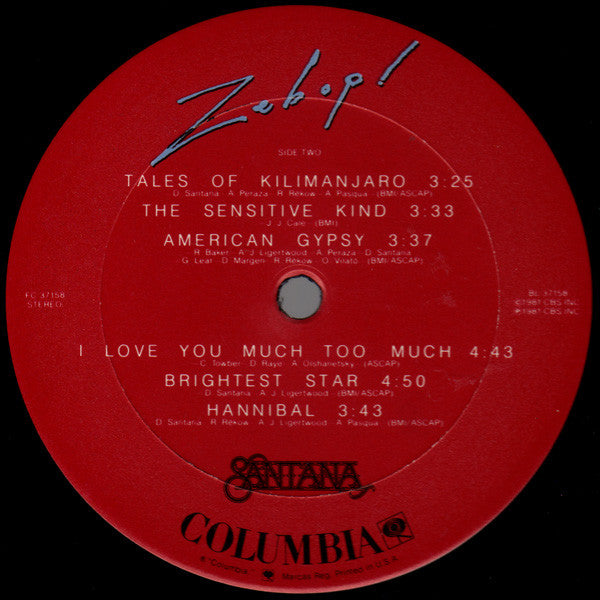 Santana : Zebop! (LP,Album)