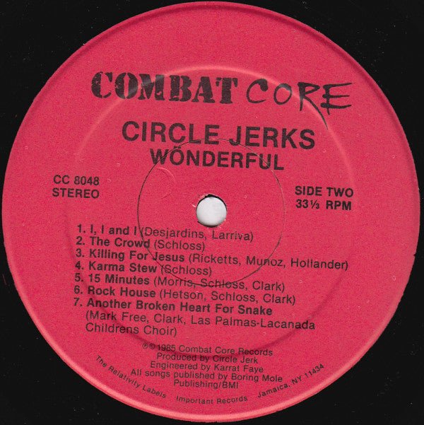 Circle Jerks : Wönderful (LP,Album)