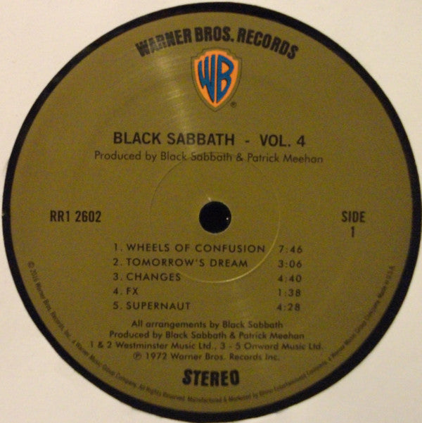 Black Sabbath : Black Sabbath Vol 4 (LP,Album,Reissue,Remastered)