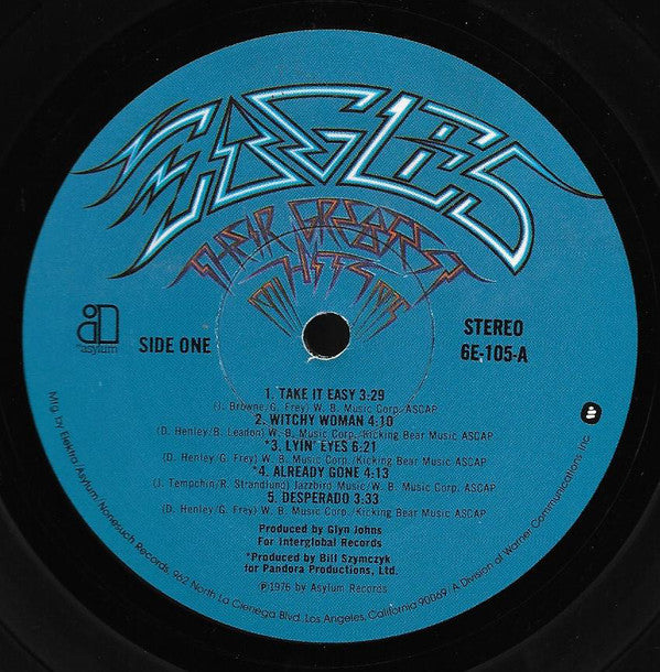 Eagles : Their Greatest Hits 1971-1975 (LP,Album,Compilation)