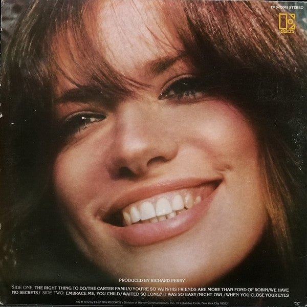 Carly Simon : No Secrets (LP,Album,Stereo)