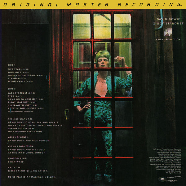 David Bowie : The Rise And Fall Of Ziggy Stardust And The Spiders From Mars (LP,Album,Limited Edition,Reissue,Remastered)