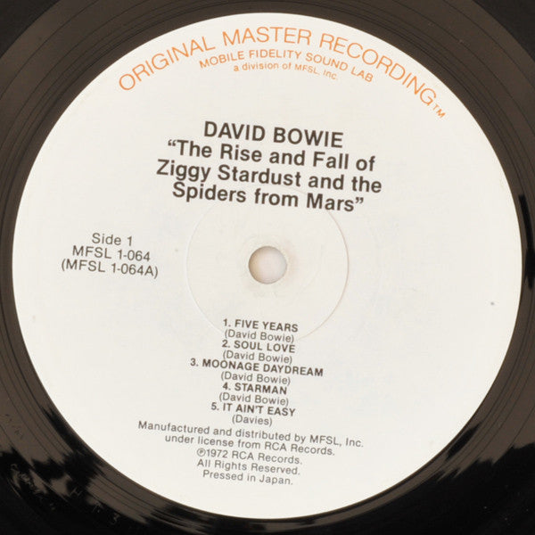 David Bowie : The Rise And Fall Of Ziggy Stardust And The Spiders From Mars (LP,Album,Limited Edition,Reissue,Remastered)