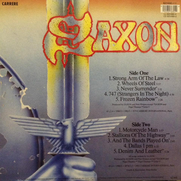 Saxon : Strong Arm Metal - Saxon's Greatest Hits (LP,Album,Compilation,Stereo)