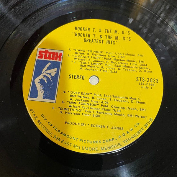 Booker T & The MG's : Booker T & The MGs Greatest Hits (LP,Compilation)