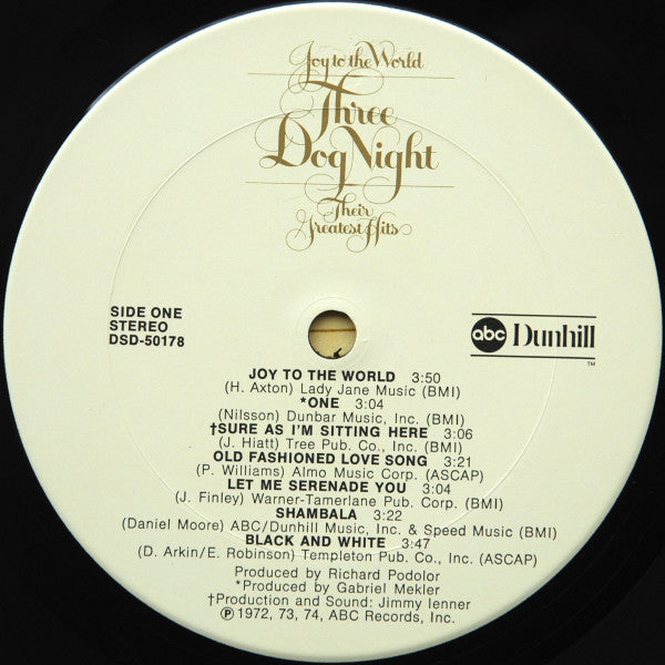 Three Dog Night : Joy To The World - Their Greatest Hits (LP,Compilation,Stereo)