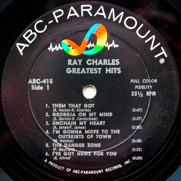 Ray Charles : Greatest Hits (LP,Mono,Compilation,Album)