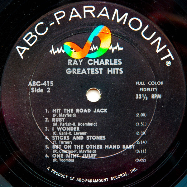 Ray Charles : Greatest Hits (LP,Mono,Compilation,Album)