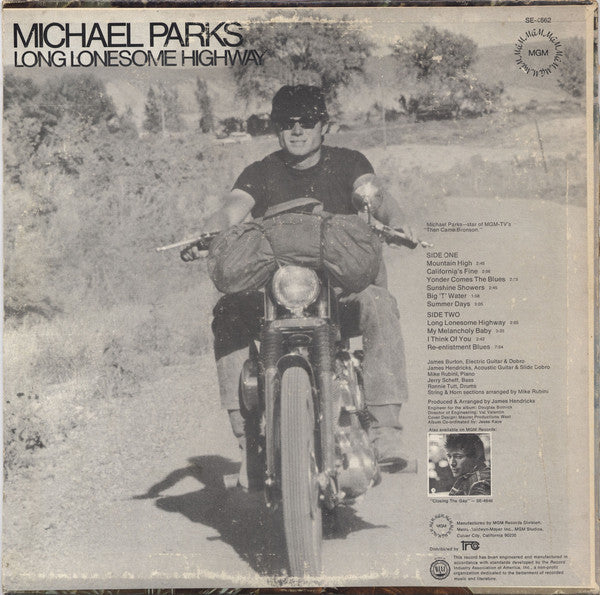 Michael Parks (3) : Long Lonesome Highway (LP,Album,Stereo)