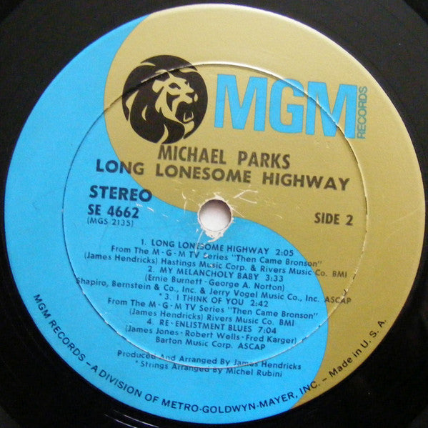 Michael Parks (3) : Long Lonesome Highway (LP,Album,Stereo)