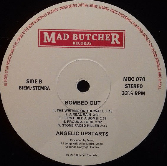 Angelic Upstarts : Bombed Out (LP,Album,Reissue)