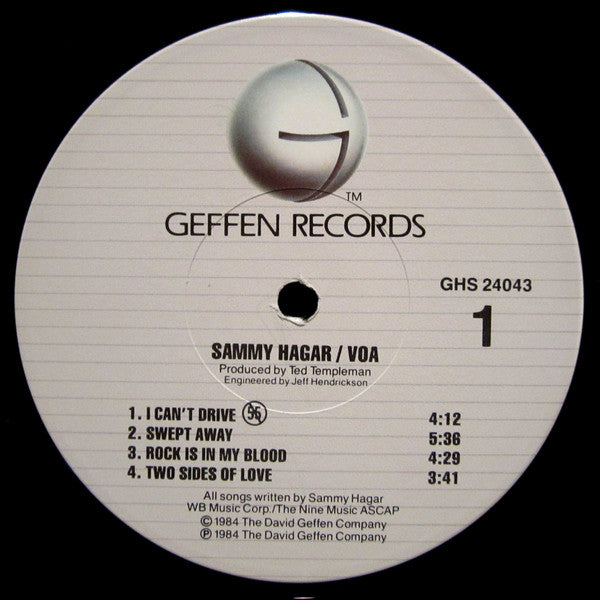 Sammy Hagar : VOA (LP,Album)