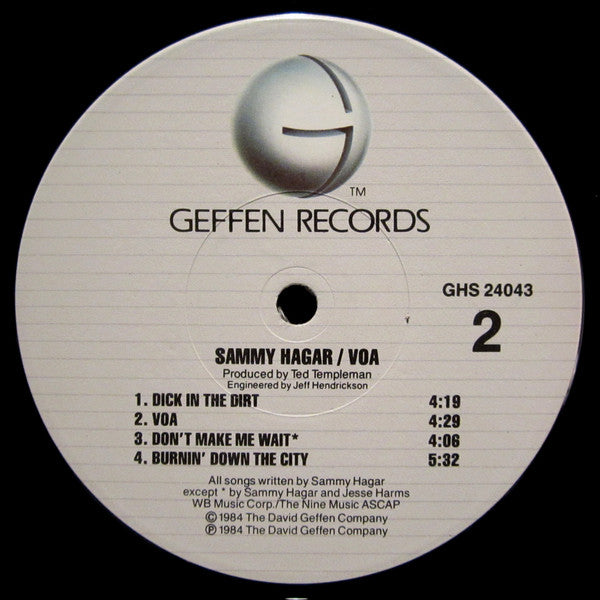 Sammy Hagar : VOA (LP,Album)