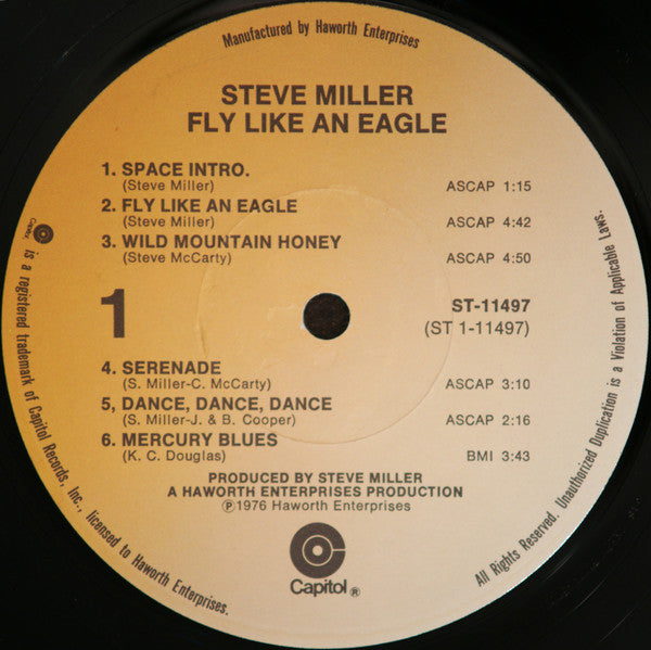 Steve Miller Band : Fly Like An Eagle (LP,Album)