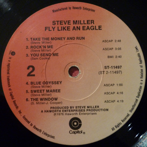 Steve Miller Band : Fly Like An Eagle (LP,Album)