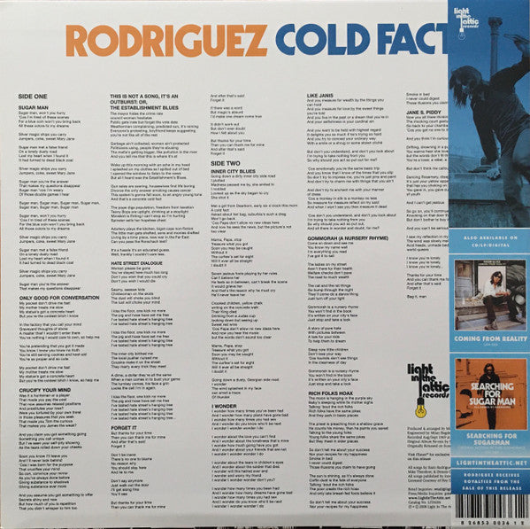 Sixto Rodriguez : Cold Fact (LP,Album,Reissue,Remastered)