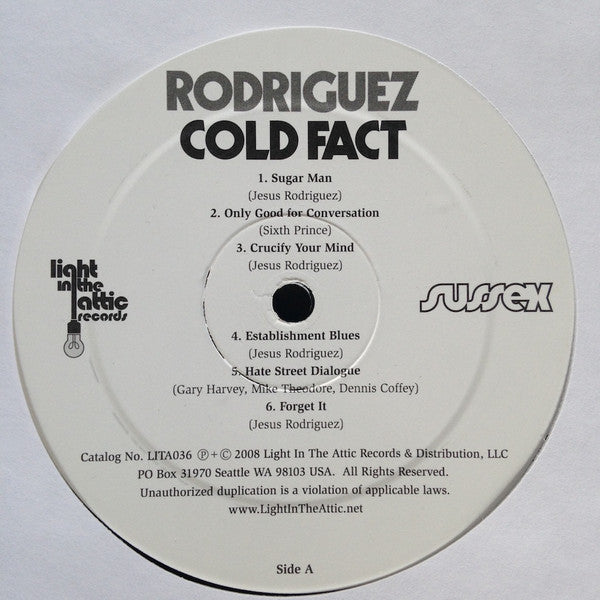 Sixto Rodriguez : Cold Fact (LP,Album,Reissue,Remastered)