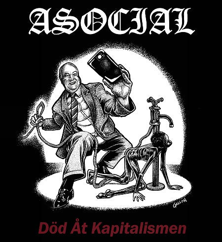 Asocial : Död Åt Kapitalismen (LP,Album)