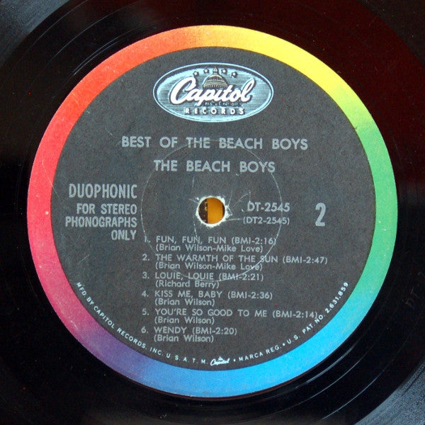 Beach Boys, The : Best Of The Beach Boys - Vol. 1 (LP,Compilation)