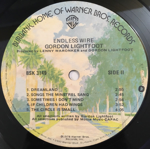 Gordon Lightfoot : Endless Wire (LP,Album)