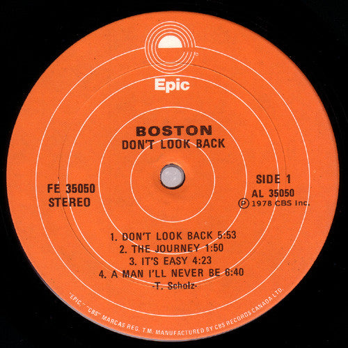 Boston : Don't Look Back (LP,Album)