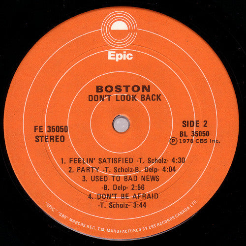 Boston : Don't Look Back (LP,Album)