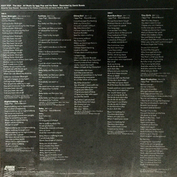 Iggy Pop : The Idiot (LP,Album,Limited Edition,Reissue)