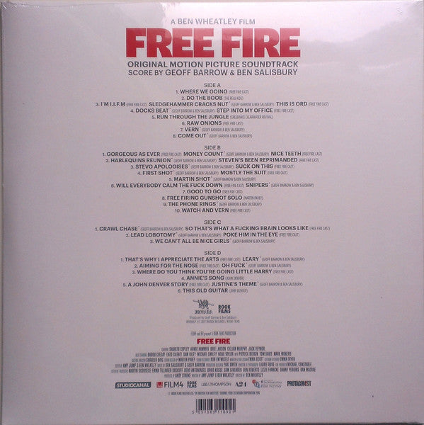 Geoff Barrow & Ben Salisbury : Free Fire (Original Motion Picture Soundtrack) (LP,Limited Edition)