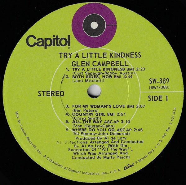 Glen Campbell : Try A Little Kindness (LP,Album)