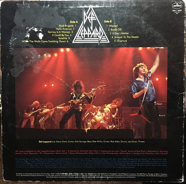 Def Leppard : On Through The Night (LP,Album,Stereo)