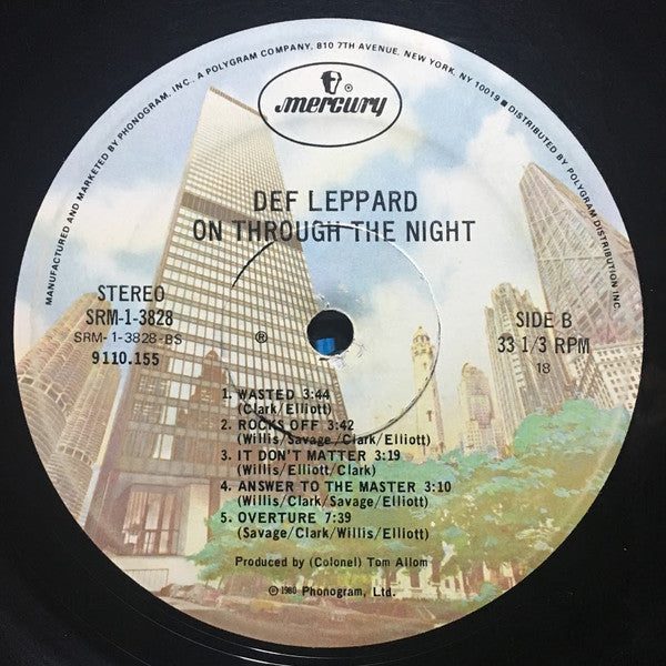 Def Leppard : On Through The Night (LP,Album,Stereo)