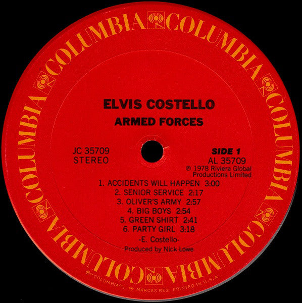 Elvis Costello & The Attractions : Armed Forces (LP,Album)