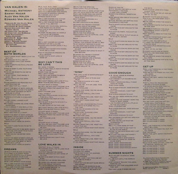 Van Halen : 5150 (LP,Album,Club Edition)