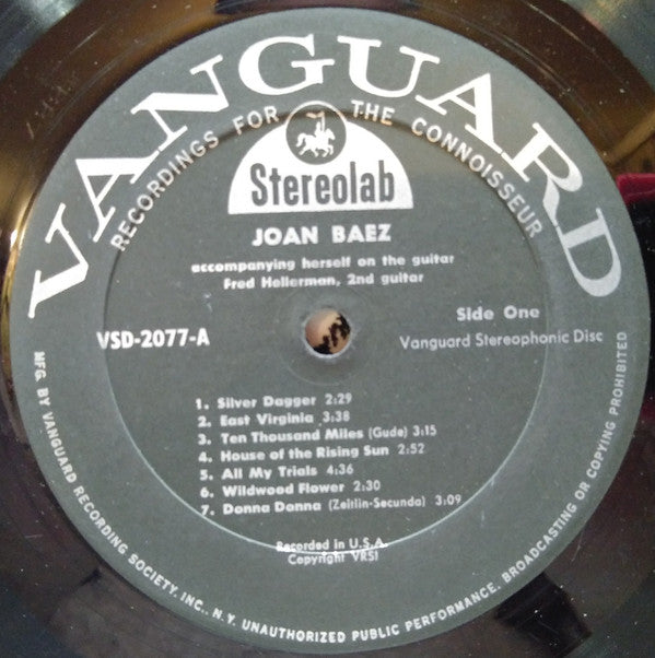 Joan Baez : Joan Baez (LP,Album,Stereo)
