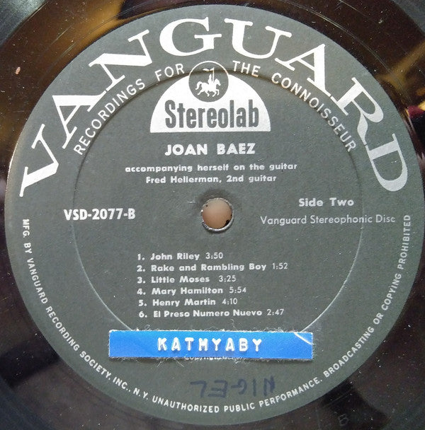 Joan Baez : Joan Baez (LP,Album,Stereo)