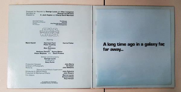 Original Star Wars Cast, The With Narration By Roscoe Lee Brown : The Story Of Star Wars (LP,Album)