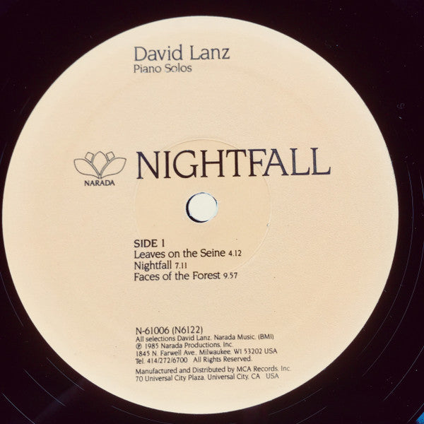 David Lanz : Nightfall (LP,Album)