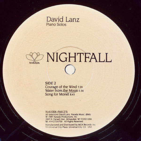 David Lanz : Nightfall (LP,Album)