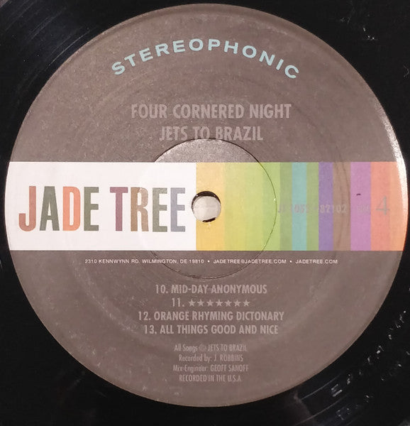 Jets To Brazil : Four Cornered Night (LP,Album,Reissue)