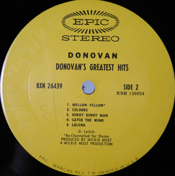 Donovan : Donovan's Greatest Hits (LP,Compilation)