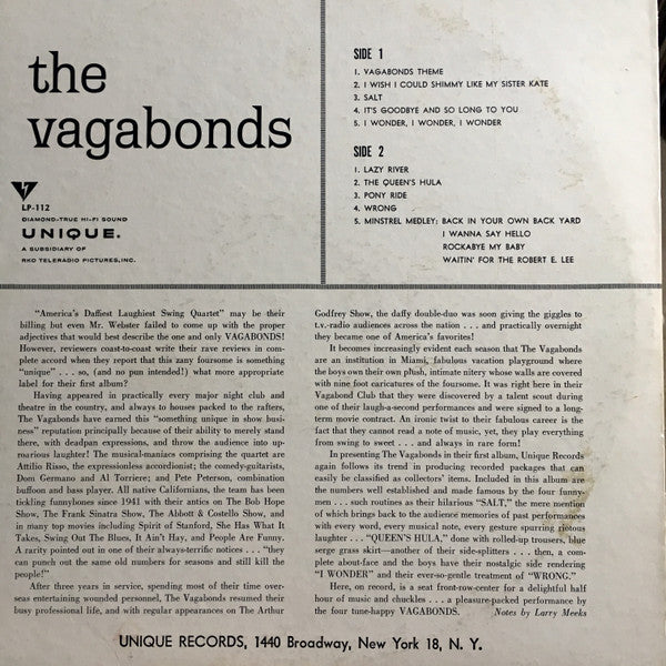 Vagabonds (8), The : The Vagabonds (LP,Album,Repress)
