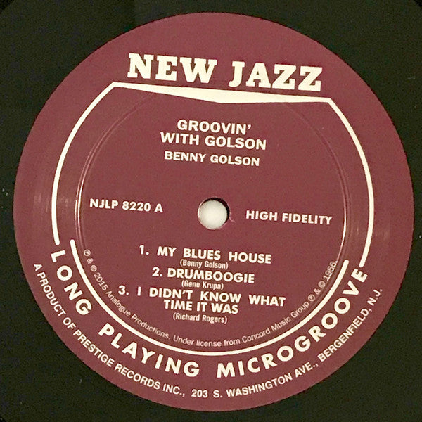 Benny Golson : Groovin' With Golson (LP,Album,Limited Edition,Numbered,Reissue,Remastered,Stereo)