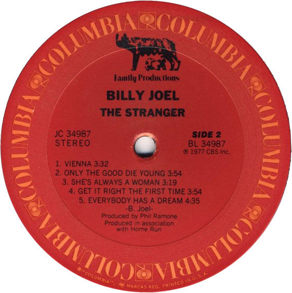 Billy Joel : The Stranger (LP,Album,Stereo)