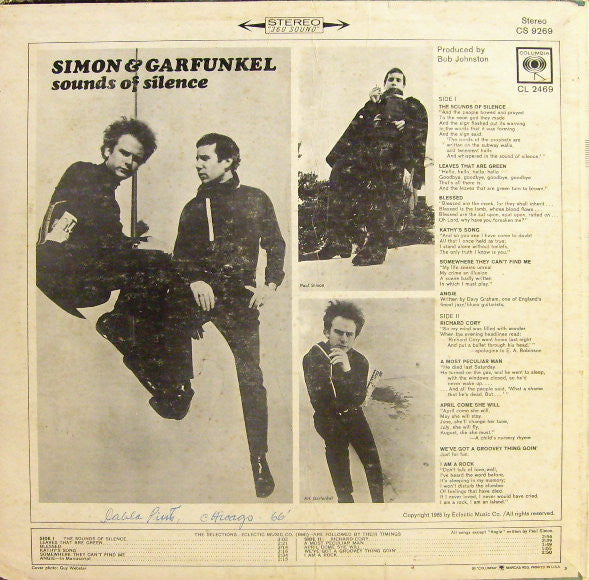 Simon & Garfunkel : Sounds Of Silence (LP,Stereo,Album)