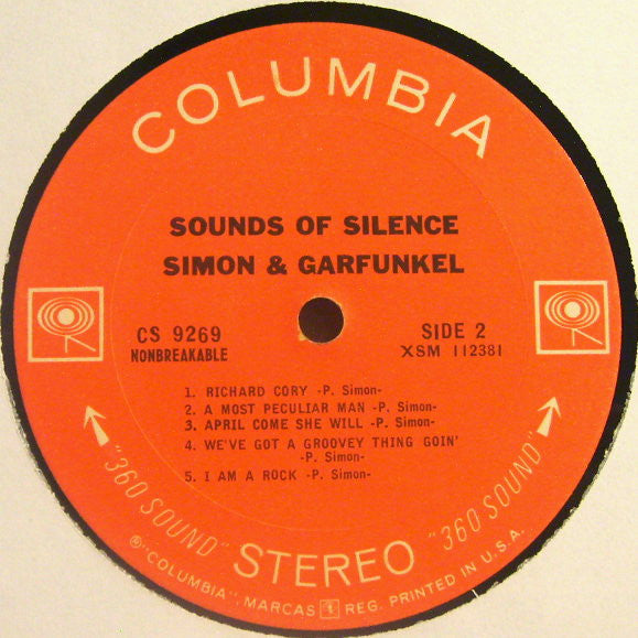 Simon & Garfunkel : Sounds Of Silence (LP,Stereo,Album)