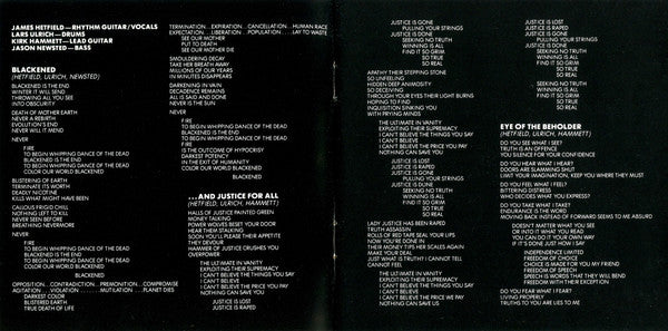 Metallica : ...And Justice For All (Album,Club Edition)