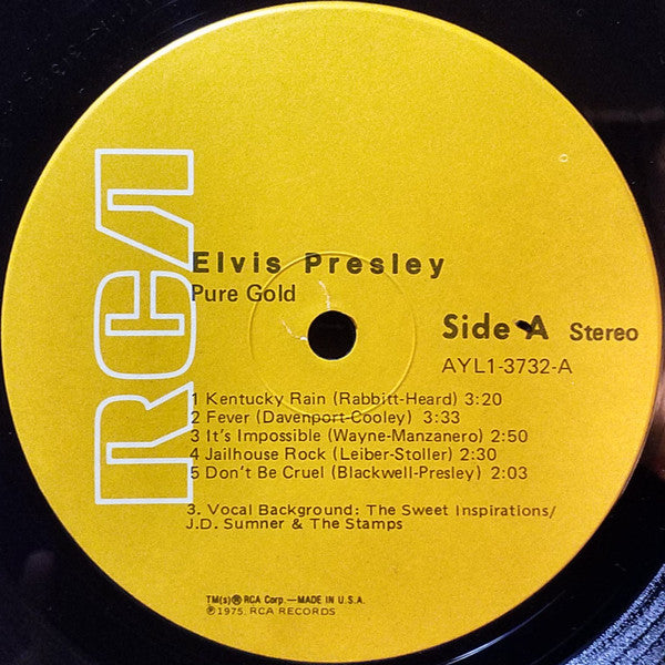 Elvis Presley : Pure Gold (LP,Compilation,Reissue)
