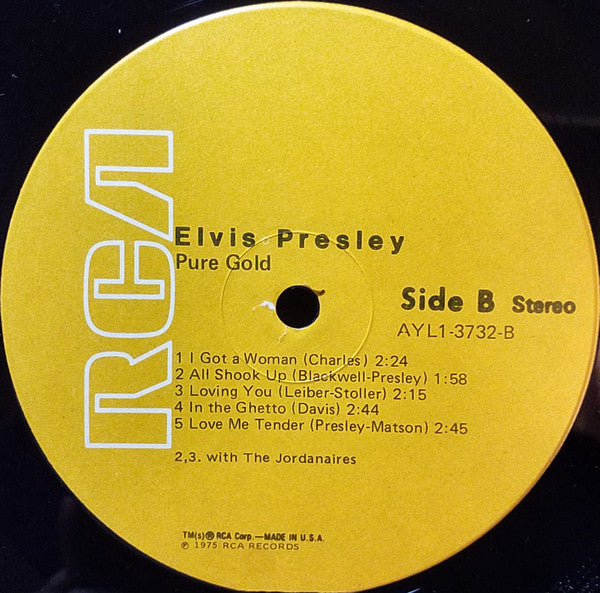Elvis Presley : Pure Gold (LP,Compilation,Reissue)
