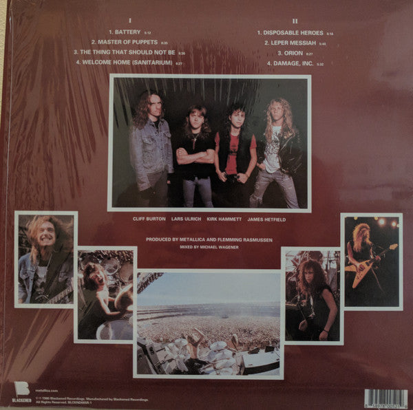 Metallica : Master Of Puppets (LP,Album,Reissue,Remastered)
