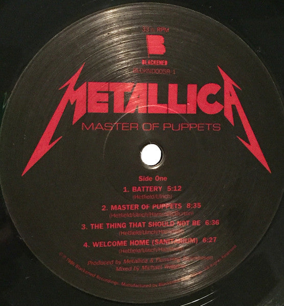Metallica : Master Of Puppets (LP,Album,Reissue,Remastered)